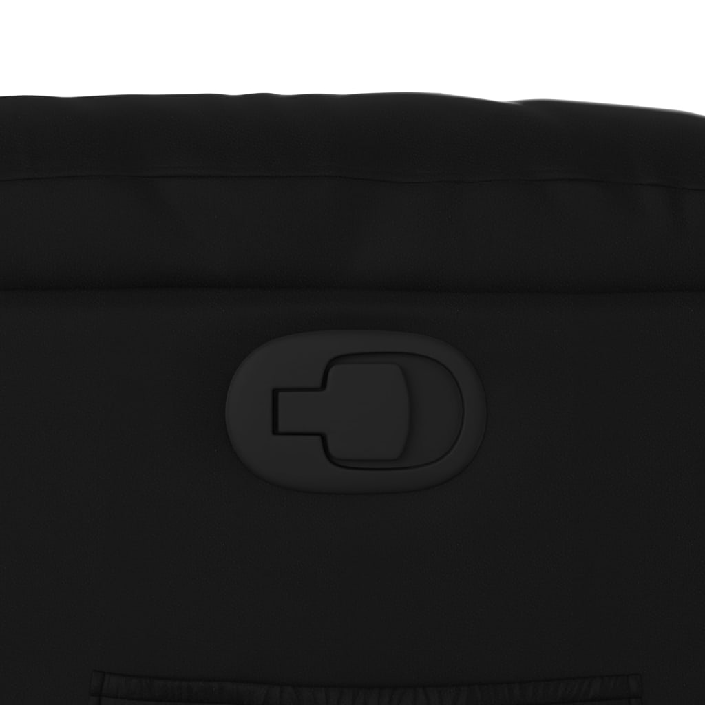 Relaxsessel mit Aufstehhilfe Schwarz Kunstleder