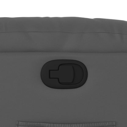 Relaxsessel mit Aufstehhilfe Grau Kunstleder