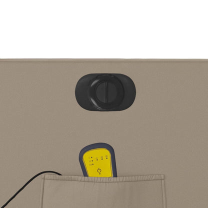 Massagesessel mit Aufstehhilfe Elektrisch Cappuccino Kunstleder