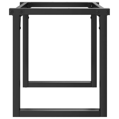 Couchtischbeine O-Gestell 70x30x43 cm Stahl