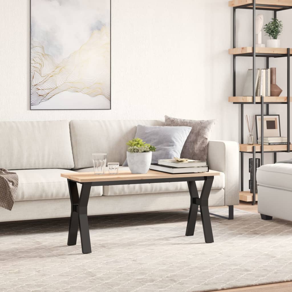 Couchtisch-Gestell in Y-Form 90x30x43 cm Stahl