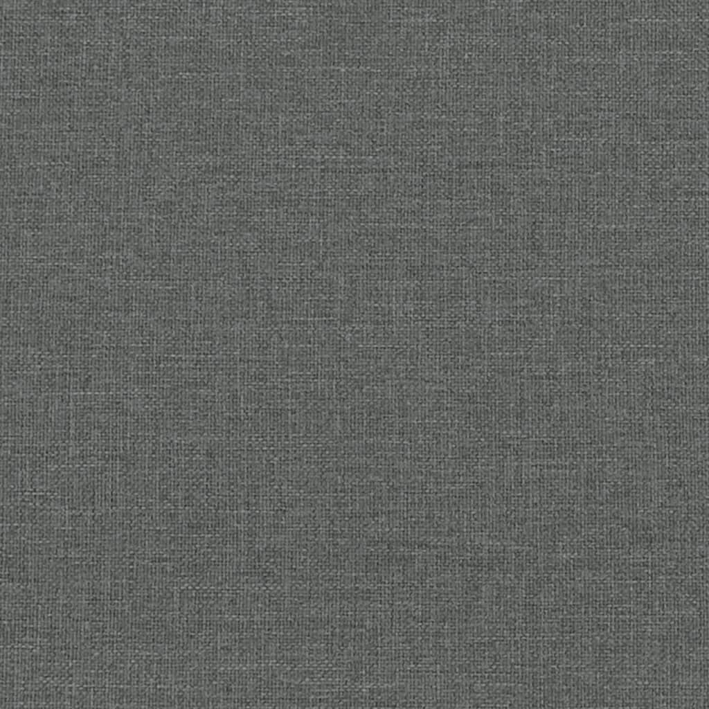 2-tlg. Sofagarnitur Dunkelgrau Stoff