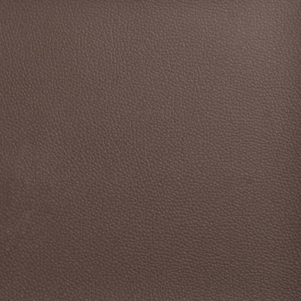 3-tlg. Chesterfield-Sofa-Set Braun Kunstleder