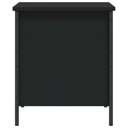 Sitzbank mit Stauraum Schwarz 40x42,5x50 cm Holzwerkstoff