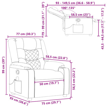 Massagesessel Schwarz Kunstleder
