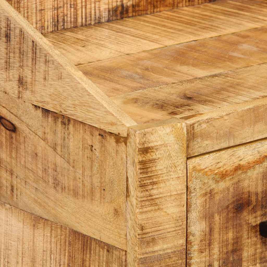 Nachttisch Braun 40 x 30 x 30 cm Massivholz Mango