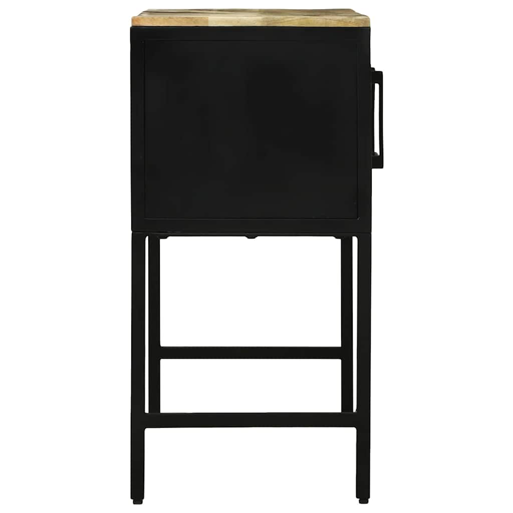 Konsolentisch mit Tür Braun 100 x 35 x 70 cm massives Mangoholz