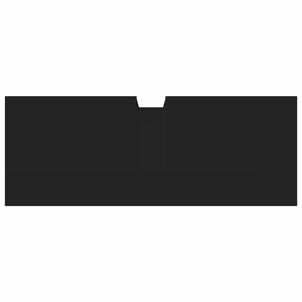 Waschbeckenunterschrank Schwarz 80x30x60 cm Holzwerkstoff