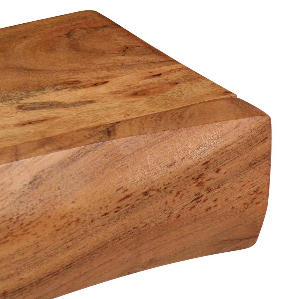 Wandregale 2 Stk. 80x17x8 cm Massivholz Akazie