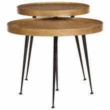 Couchtisch 2 Stk. Golden Holzwerkstoff golden, black