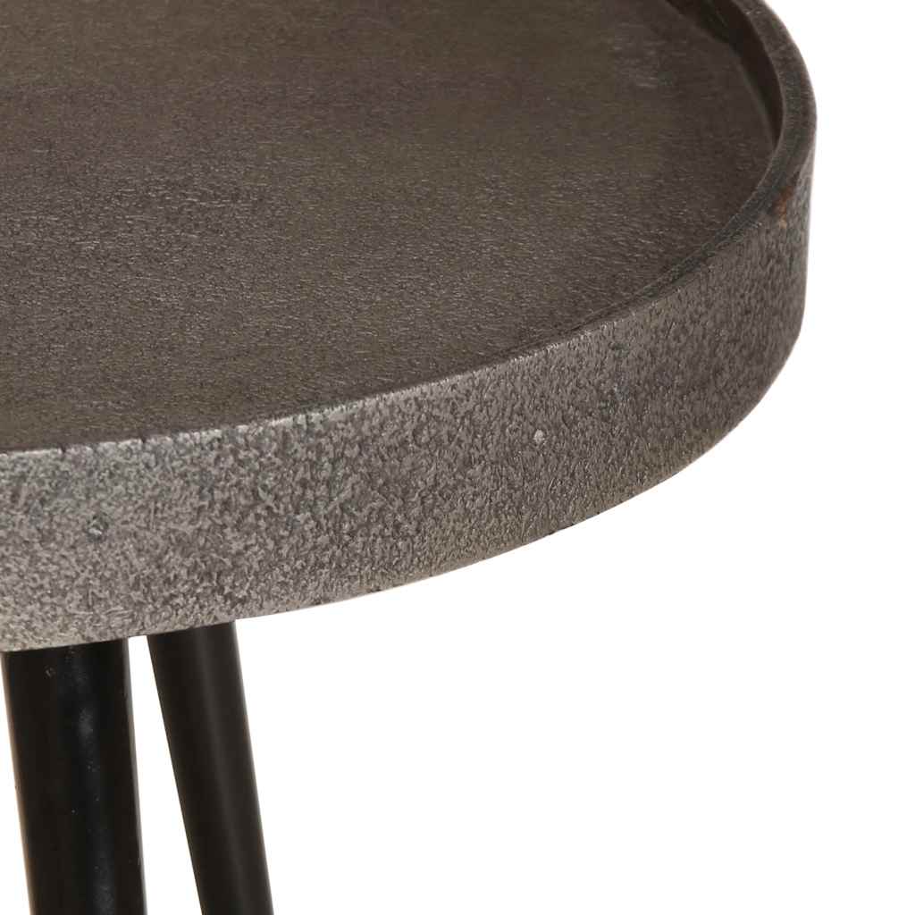 Couchtisch 2 Stk. Silbern Holzwerkstoff silver,black