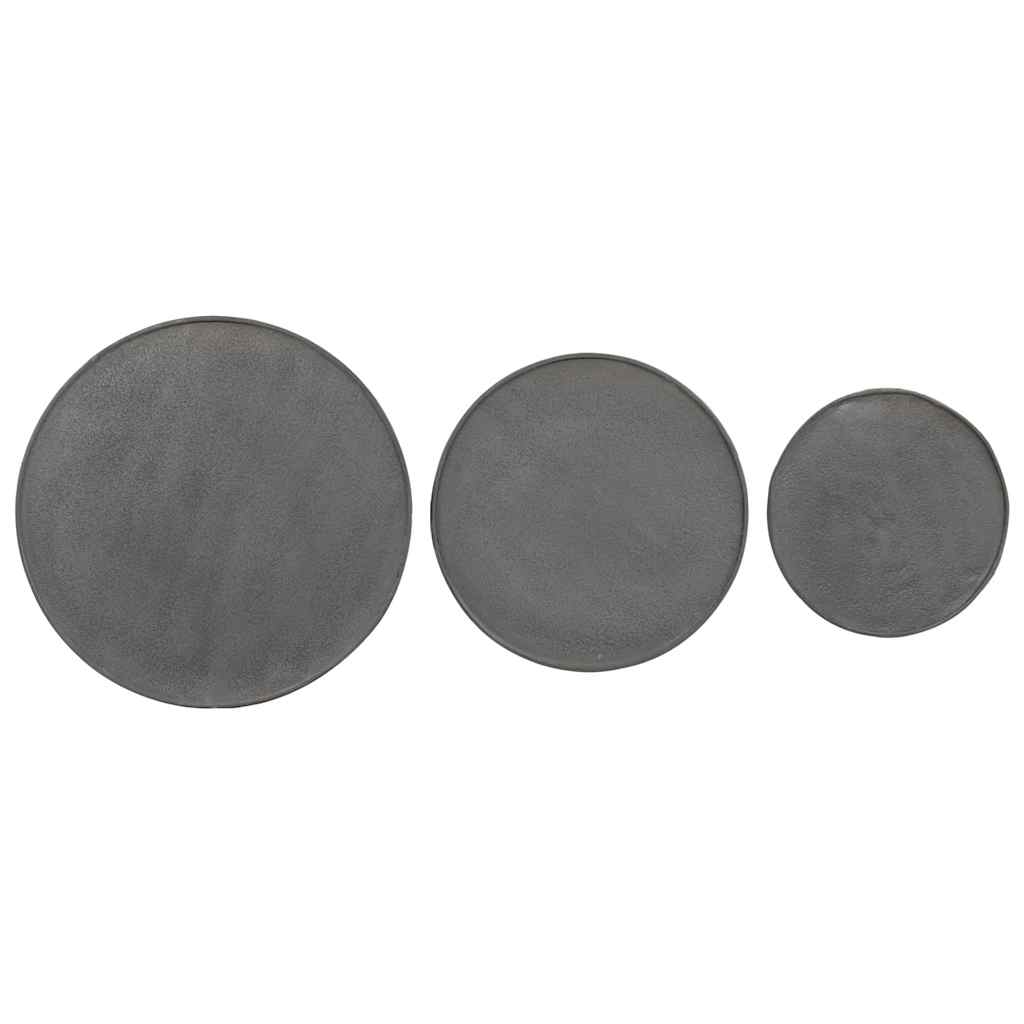 Couchtisch 3 Stk. Schwarz Holzwerkstoff