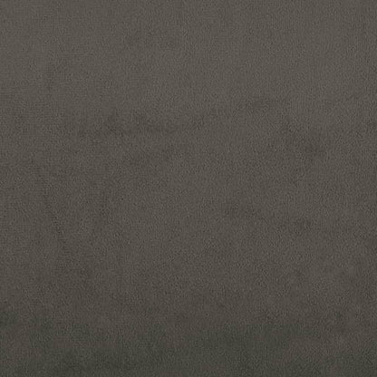 Schlafsofa 2-Sitzer Dunkelgrau Samt