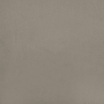 Schlafsofa 2-Sitzer mit 2 Kissen Hellgrau Samt