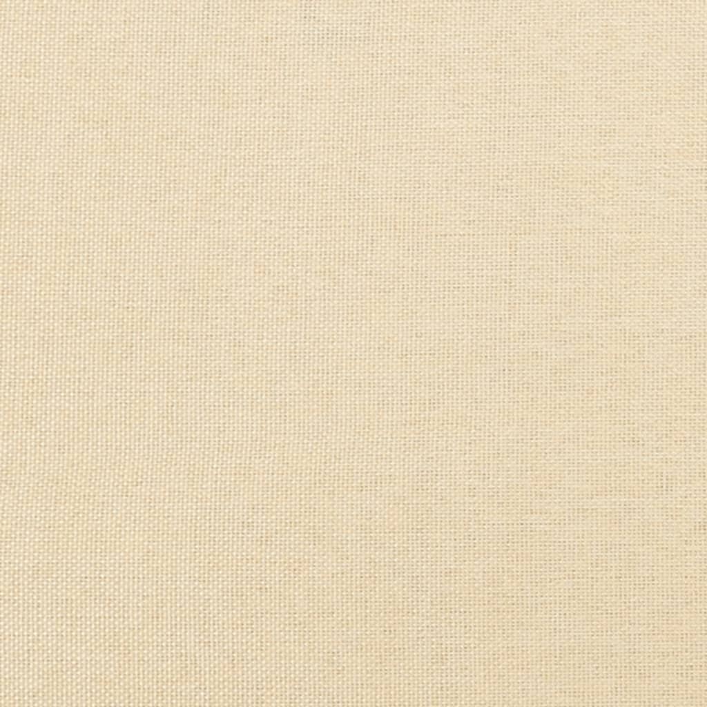 Schlafsofa 2-Sitzer Creme Stoff