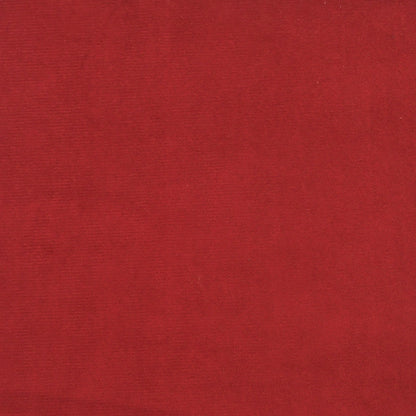 Schlafsofa 2-Sitzer Weinrot Samt
