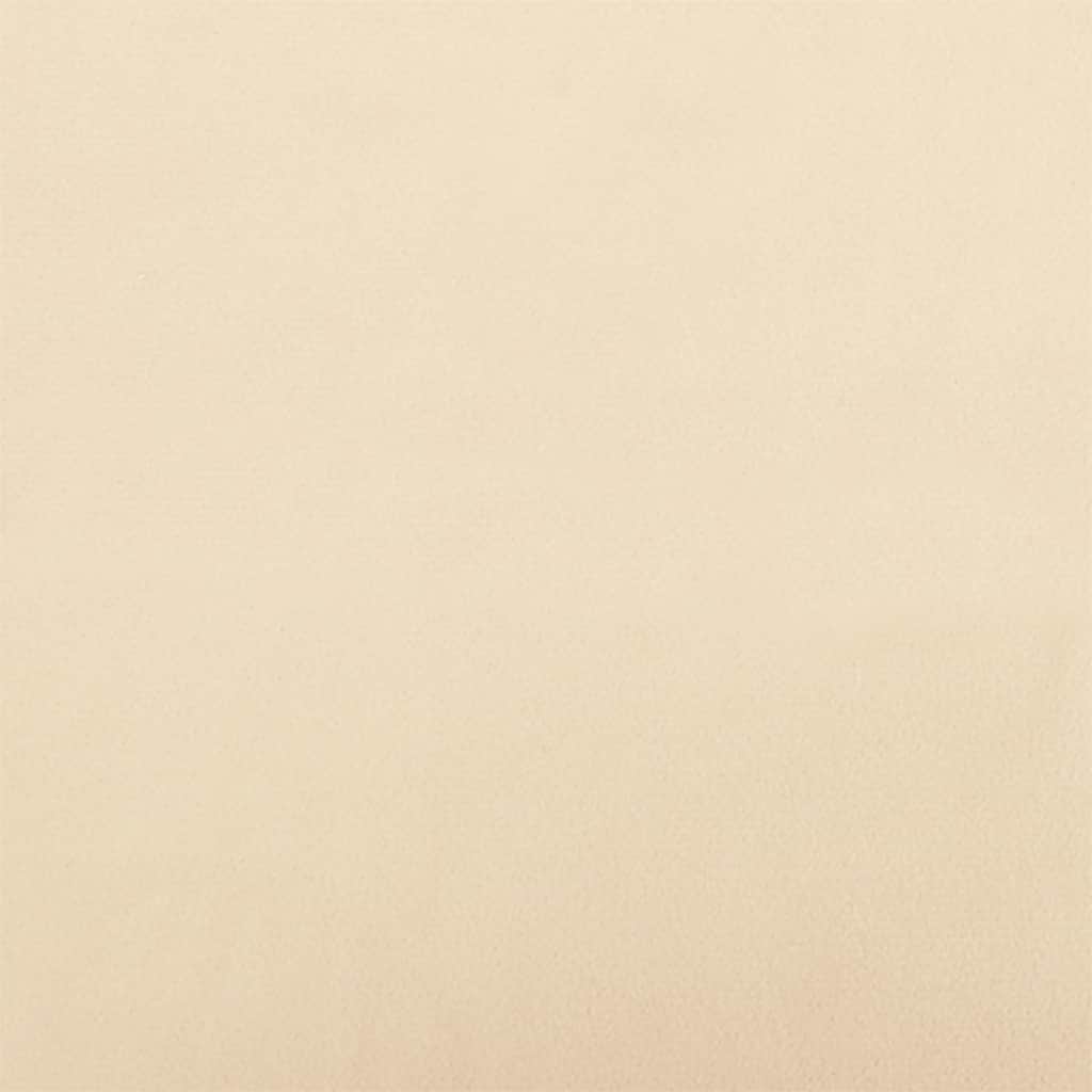 Schlafsofa 2-Sitzer Creme Samt