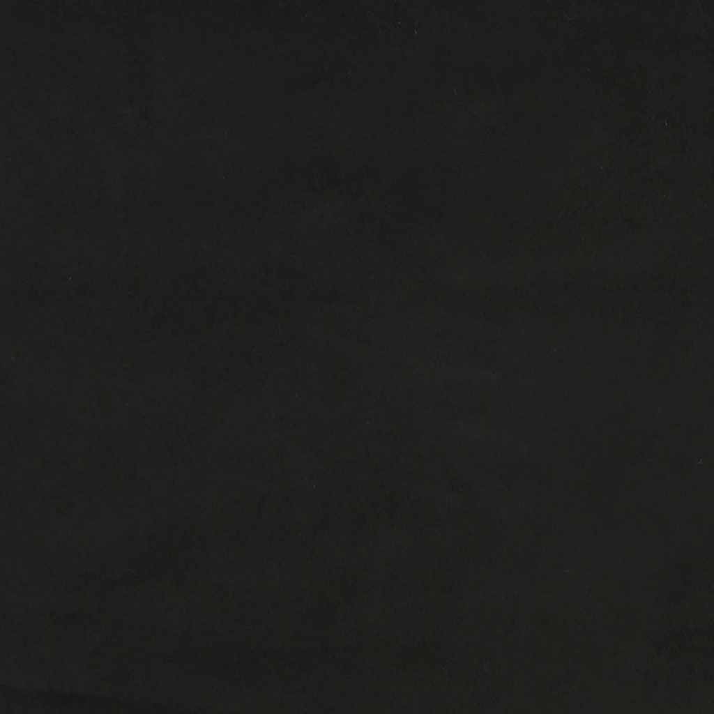 Schlafsofa 2-Sitzer Schwarz Samt