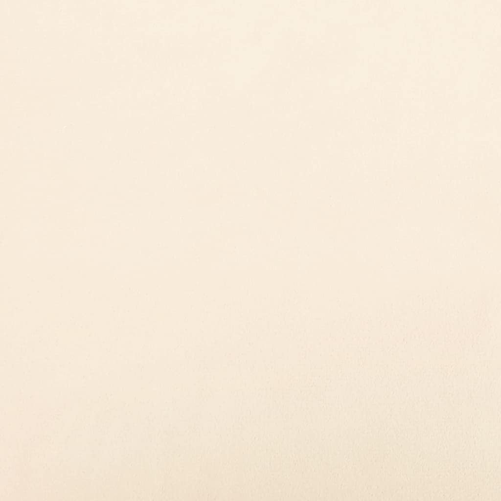 Schlafsofa 2-Sitzer Creme Samt