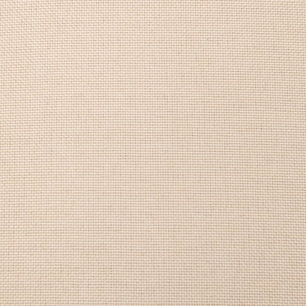 Schlafsofa 2-Sitzer mit 2 Kissen Creme Stoff