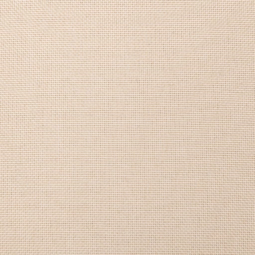 Schlafsofa 2-Sitzer mit 2 Kissen Creme Stoff