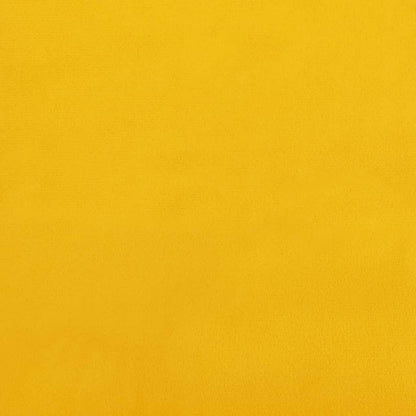 Schlafsofa 2-Sitzer mit 2 Kissen Gelb Samt