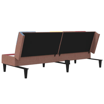 Schlafsofa 2-Sitzer Stoff ohne Armlehne ohne Fußstütze