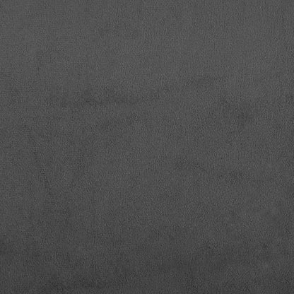 Schlafsofa 2-Sitzer Dunkelgrau Samt