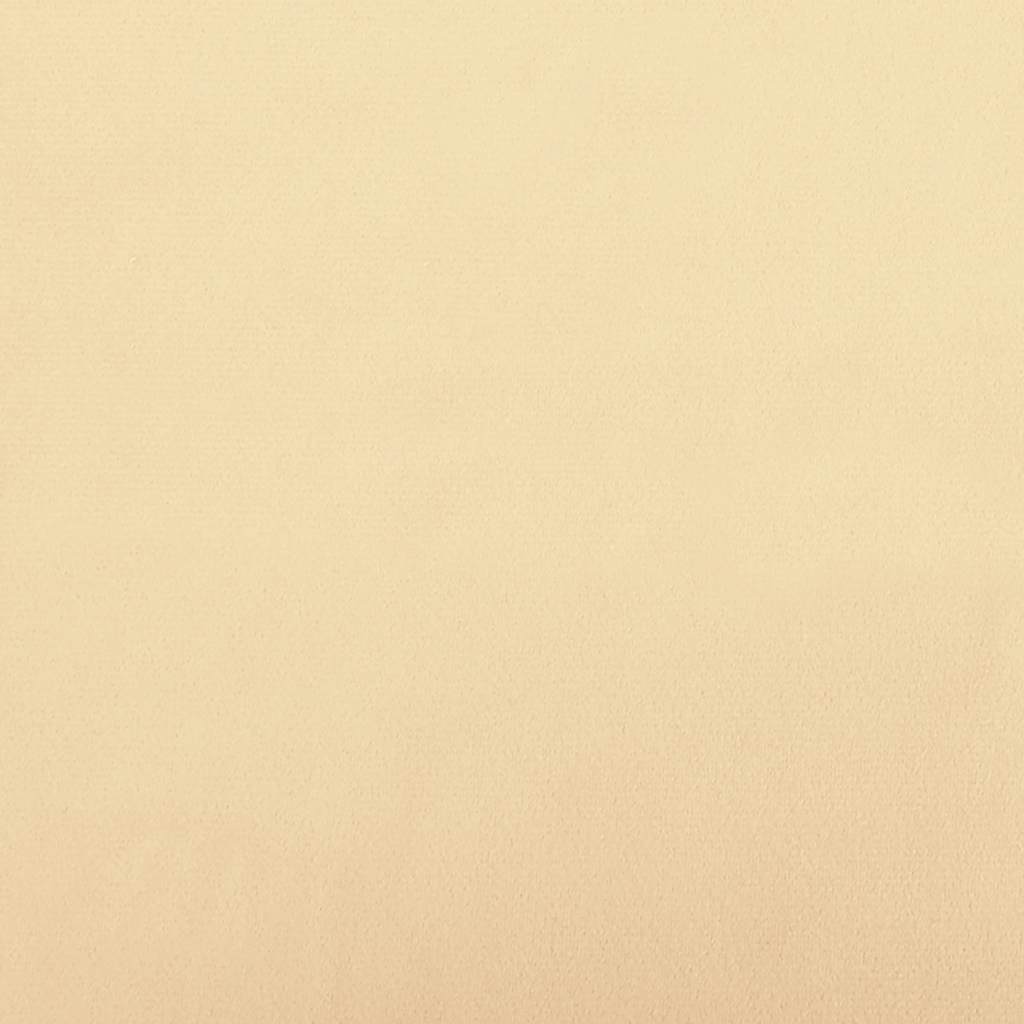 Schlafsofa 2-Sitzer Creme Samt