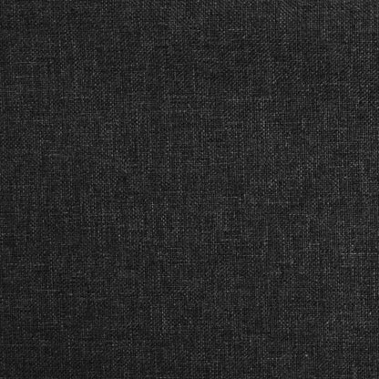 Schlafsofa 2-Sitzer mit 2 Kissen Schwarz Stoff