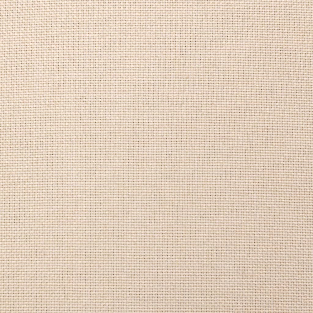 Schlafsofa 2-Sitzer mit 2 Kissen Creme Stoff