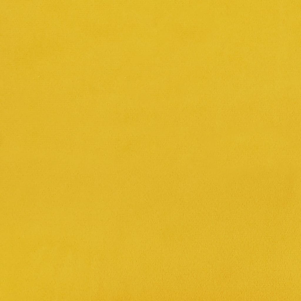 Schlafsofa 2-Sitzer Gelb Samt