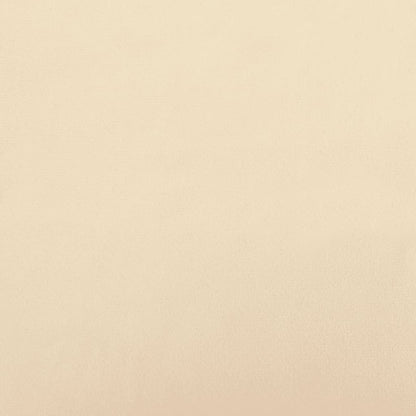 Schlafsofa 2-Sitzer Creme Samt