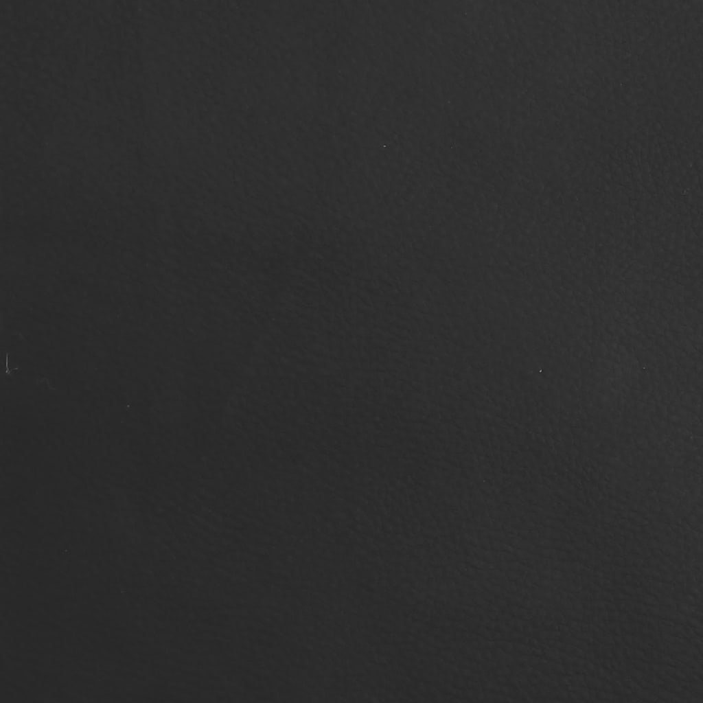 Schlafsofa 2-Sitzer Schwarz Kunstleder