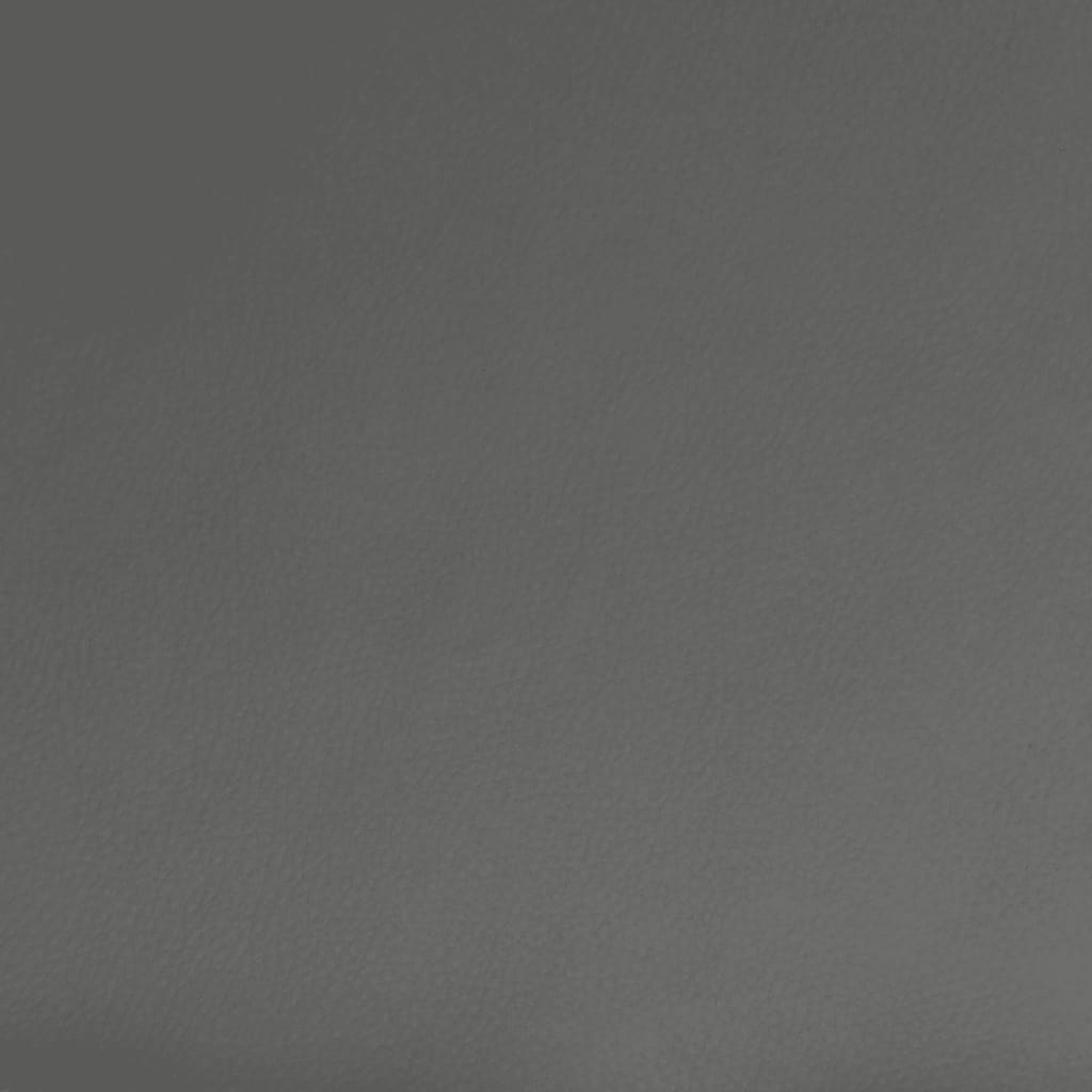 Schlafsofa 2-Sitzer Grau Kunstleder