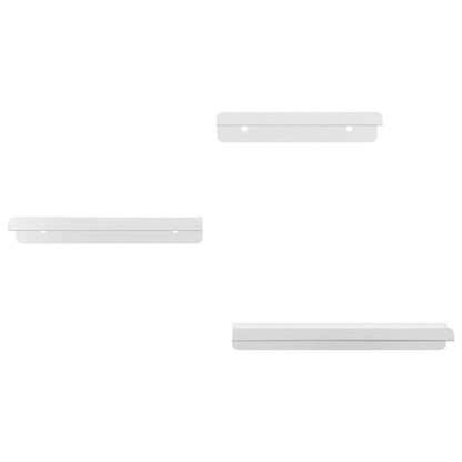 Wandregale 3 Stk. Silbern Edelstahl