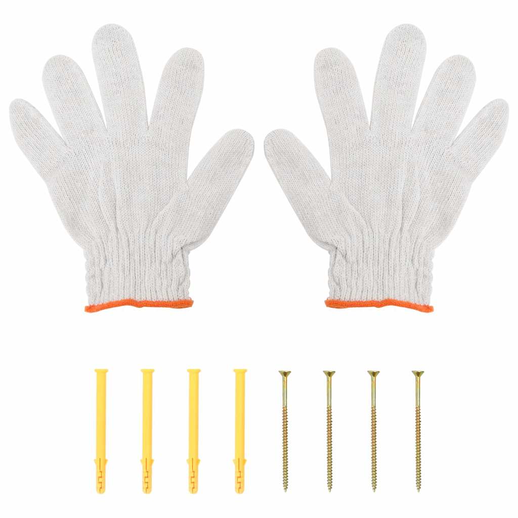 Wandregal 100x30x31 cm Silbern Edelstahl