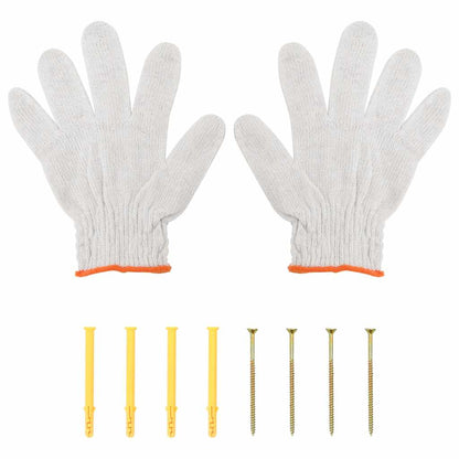 Wandregal 100x30x31 cm Silbern Edelstahl