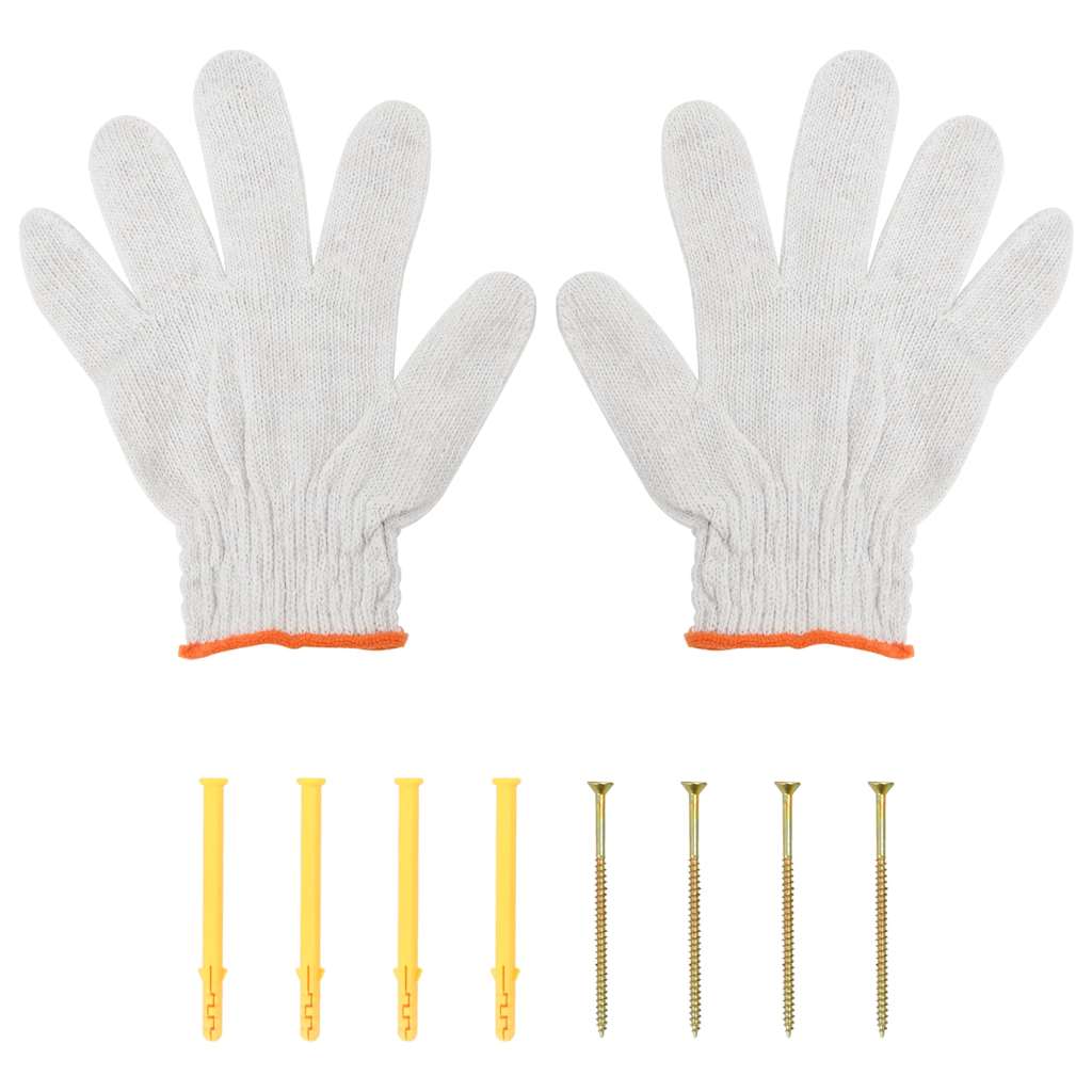 Wandregal 75x45x31 cm Silbern Edelstahl