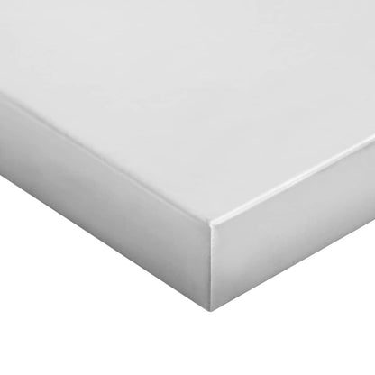 Wandregale 2 Stk. 100x23,5x3 cm Silbern Edelstahl