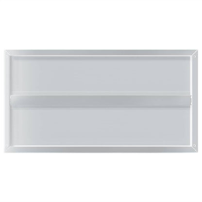 Wandregale 2 Stk. 75x40x3 cm Silbern Edelstahl