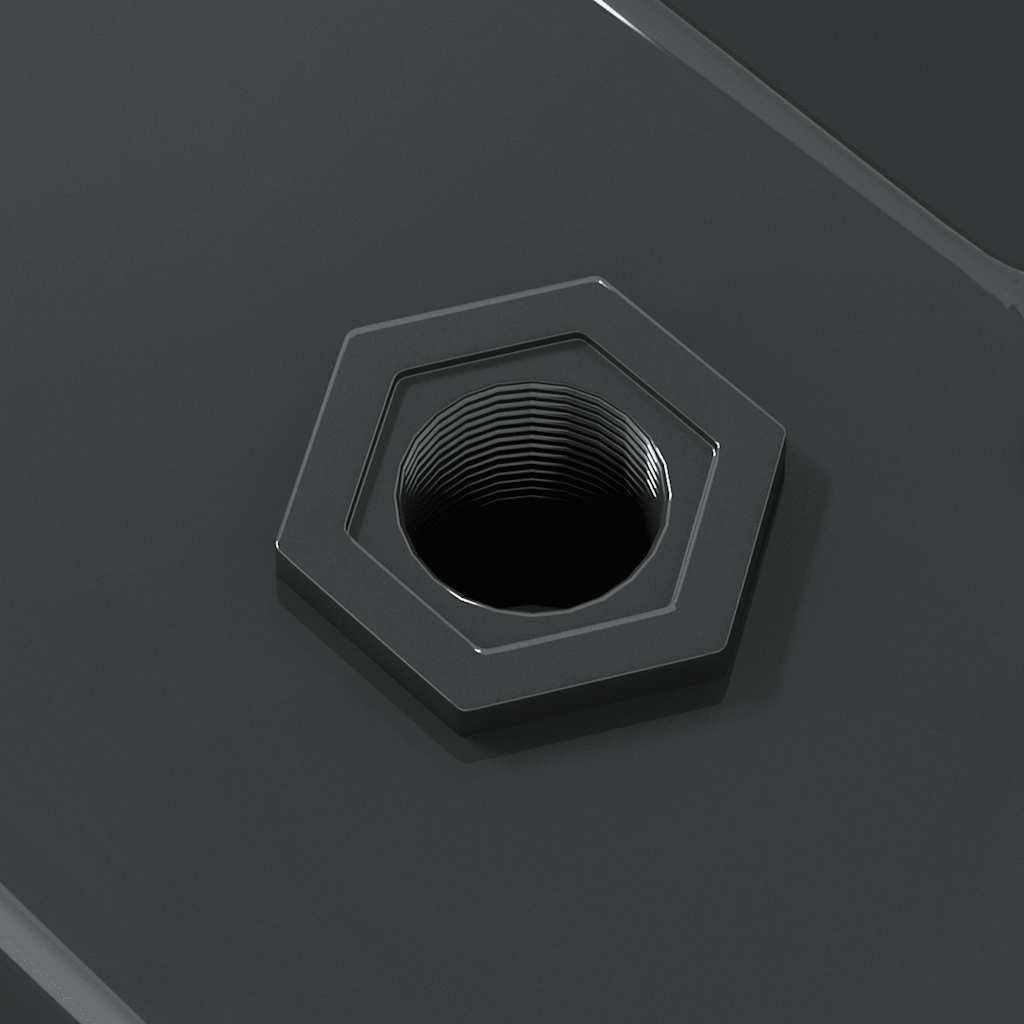 Wandregale 2 Stk. 100x30x3 cm Schwarz Edelstahl