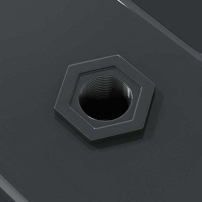 Wandregale 2 Stk. 75x30x3 cm Schwarz Edelstahl