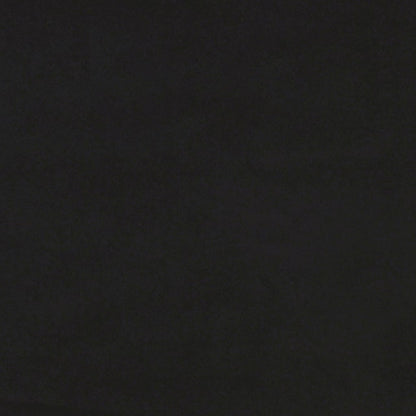 Schlafsofa 2-Sitzer mit Kissen und Fußhocker Schwarz Samt