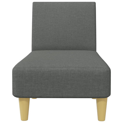 2-tlg. Sofagarnitur Dunkelgrau Stoff