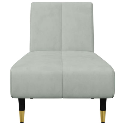 2-tlg. Sofagarnitur Hellgrau Samt