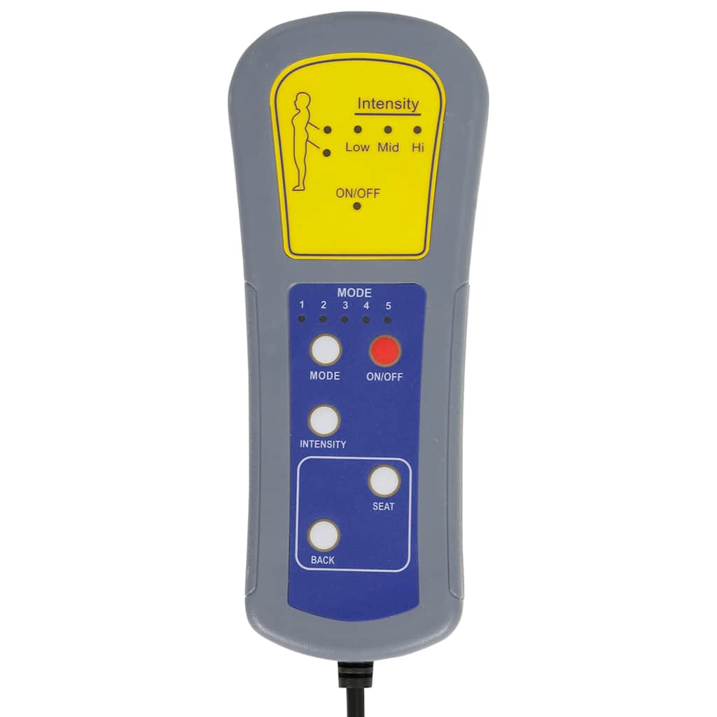 Massage-Chaiselongue mit Kissen Taupe Stoff