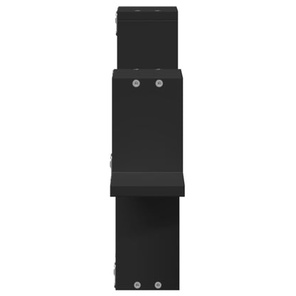 Wandregal Schwarz 104,5x10x43 cm Holzwerkstoff