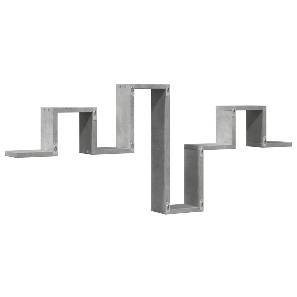 Wandregal Betongrau 104,5x10x43 cm Holzwerkstoff