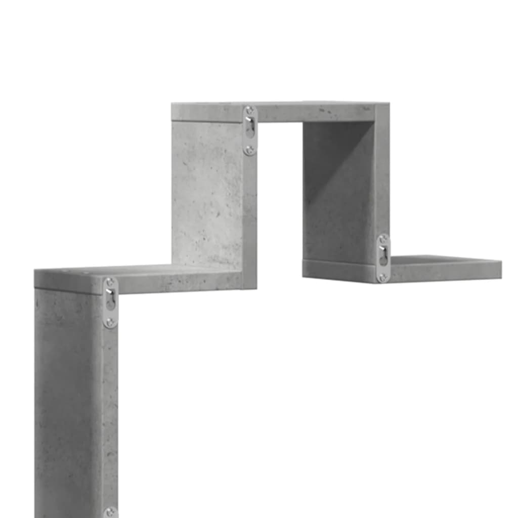 Wandregal Betongrau 104,5x10x43 cm Holzwerkstoff